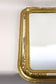 GILT, 19TH CENTURY, AUSTRIA, WALL MIRROR, STUCCO WORKS, ROUNDED CORNERS, CA 1840