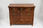 19TH CENTURY, AUSTRIA, NUTWOOD CHEST OF DRAWERS, BIEDERMEIER