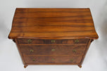 19TH CENTURY, AUSTRIA, NUTWOOD CHEST OF DRAWERS, BIEDERMEIER