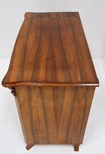 19TH CENTURY, AUSTRIA, NUTWOOD CHEST OF DRAWERS, BIEDERMEIER