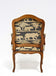 19TH CENTURY, AUSTRIA, NUTWOOD ARMCHAIR, HANDCARVED, CUSHION