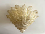 MURANO GLASS, GOLDEN, CEILING LIGHT, FLUSH MOUNT, VENICE, 2003