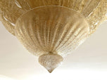 MURANO GLASS, GOLDEN, CEILING LIGHT, FLUSH MOUNT, VENICE, 2003