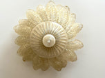MURANO GLASS, GOLDEN, CEILING LIGHT, FLUSH MOUNT, VENICE, 2003