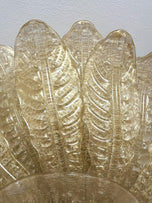 MURANO GLASS, GOLDEN, CEILING LIGHT, FLUSH MOUNT, VENICE, 2003
