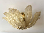 MURANO GLASS, GOLDEN, CEILING LIGHT, FLUSH MOUNT, VENICE, 2003