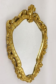 LATE 18TH CENTURY, ITALY, WALL MIRROR, GILT, HANDCARVED, BAROQUE