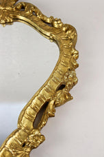 LATE 18TH CENTURY, ITALY, WALL MIRROR, GILT, HANDCARVED, BAROQUE