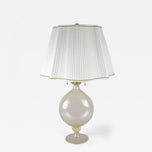 MURANO TABLE LAMP, ITALY, 24K GOLD FLAKES, 1960