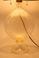 MURANO TABLE LAMP, ITALY, 24K GOLD FLAKES, 1960