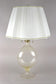MURANO TABLE LAMP, ITALY, 24K GOLD FLAKES, 1960