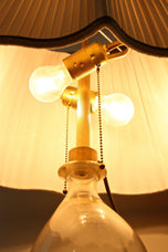 MURANO TABLE LAMP, ITALY, 24K GOLD FLAKES, 1960