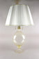 MURANO TABLE LAMP, ITALY, 24K GOLD FLAKES, 1960