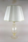 MURANO TABLE LAMP, ITALY, 24K GOLD FLAKES, 1960