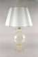 MURANO TABLE LAMP, ITALY, 24K GOLD FLAKES, 1960