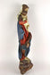 18TH CENTURY, AUSTRIA, POLYCHROME VIRGIN & CHILD WALL SCULPTURE