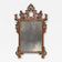 19TH CENTURY, ITALY, VENETIAN WALL MIRROR, SILVERED, BRONZED, HANDCARVED, 1840