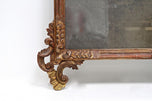 19TH CENTURY, ITALY, VENETIAN WALL MIRROR, SILVERED, BRONZED, HANDCARVED, 1840