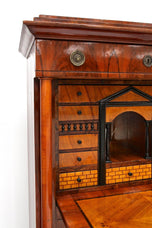 19TH CENTURY, AUSTRIA, NUTWOOD, BIEDERMEIER, SECRETARY DESK