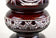 19TH CENTURY, BIEDERMEIER, RUBY RED, GLASS GOBLET, GILT PARTS