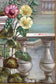 PAIR, OF, FLORAL, STILL, LIFE, OIL, PAINTINGS, SIGNED, V. LANDI, FRAMED, IT, CA. 1990