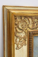PAIR, OF, FLORAL, STILL, LIFE, OIL, PAINTINGS, SIGNED, V. LANDI, FRAMED, IT, CA. 1990