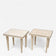 20TH CENTURY, ITALIAN, TRAVERTINE STONE, SIDE TABLES, ITALY, 1980