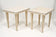20TH CENTURY, ITALIAN, TRAVERTINE STONE, SIDE TABLES, ITALY, 1980