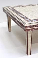 1980S, ITALIAN, TRAVERTINE MARBLE, COFFEE TABLE, COUCH TABLE