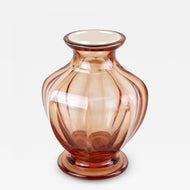 20TH CENTURY, AUSTRIA, ART DECO, GLASS VASE, CORAL COLORED, 1920