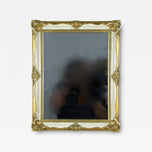 GILT, WHITE, VENETIAN, ROCOCO, STYLE, WALL, MIRROR
