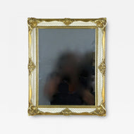 GILT, WHITE, VENETIAN, ROCOCO, STYLE, WALL, MIRROR
