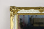 GILT, WHITE, VENETIAN, ROCOCO, STYLE, WALL, MIRROR