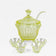 20TH CENTURY, BOHEMIA, CITRUS YELLOW, ART DECO, PUNCH BOWL SERVICE