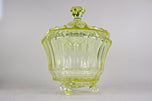 20TH CENTURY, BOHEMIA, CITRUS YELLOW, ART DECO, PUNCH BOWL SERVICE