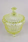 20TH CENTURY, BOHEMIA, CITRUS YELLOW, ART DECO, PUNCH BOWL SERVICE