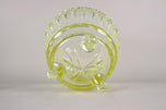 20TH CENTURY, BOHEMIA, CITRUS YELLOW, ART DECO, PUNCH BOWL SERVICE