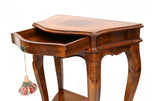 1950, ITALY, BAROQUE STYLE, NUTWOOD, NIGHTSTANDS, CONSOLE TABLES