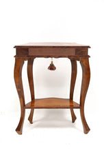 1950, ITALY, BAROQUE STYLE, NUTWOOD, NIGHTSTANDS, CONSOLE TABLES