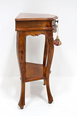 1950, ITALY, BAROQUE STYLE, NUTWOOD, NIGHTSTANDS, CONSOLE TABLES