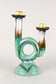 MID CENTURY, AUSTRIA, CERAMIC CANDLE HOLDER, MARKED, 1950