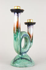 MID CENTURY, AUSTRIA, CERAMIC CANDLE HOLDER, MARKED, 1950