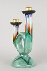 MID CENTURY, AUSTRIA, CERAMIC CANDLE HOLDER, MARKED, 1950