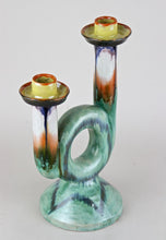 MID CENTURY, AUSTRIA, CERAMIC CANDLE HOLDER, MARKED, 1950
