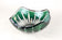 EMERALD GREEN CUT GLASS BOWL, VAL SAINT LAMBERT, BELGIUM, 1960