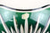 EMERALD GREEN CUT GLASS BOWL, VAL SAINT LAMBERT, BELGIUM, 1960