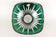 EMERALD GREEN CUT GLASS BOWL, VAL SAINT LAMBERT, BELGIUM, 1960