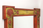 20TH CENTURY, AUSTRIA, ART NOUVEAU, WALL MIRROR, GILT, RED