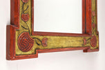 20TH CENTURY, AUSTRIA, ART NOUVEAU, WALL MIRROR, GILT, RED