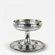 SILVERED, ART NOUVEAU, CENTERPIECE, BOWL, WMF, AUSTRIA, 1915